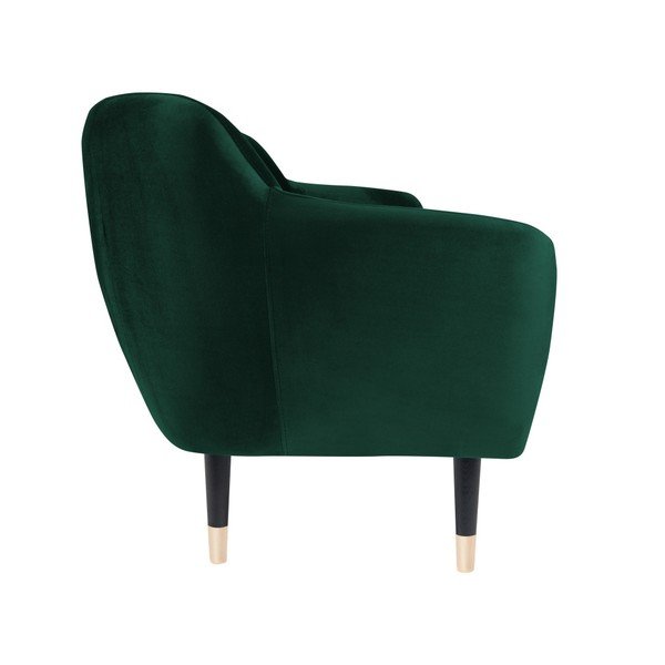 Canapea Mazzini Sofas BENITO cu picioare negre, verde, 158 cm-image-3
