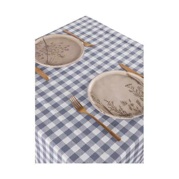 Față de masă din bumbac 150x150 cm Gingham – Tiseco Home Studio-image-1