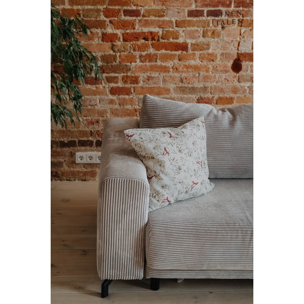 Față de pernă din in cu model de Crăciun 40x60 cm – Linen Tales-image-4