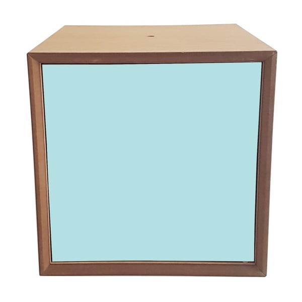Raft cutie Ragaba PIXEL, 40 x 40 cm, ușă turcoaz
