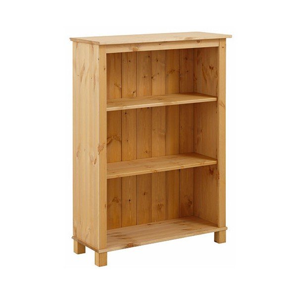 Bibliotecă joasă din lemn masiv de pin Støraa Pinto-image-1