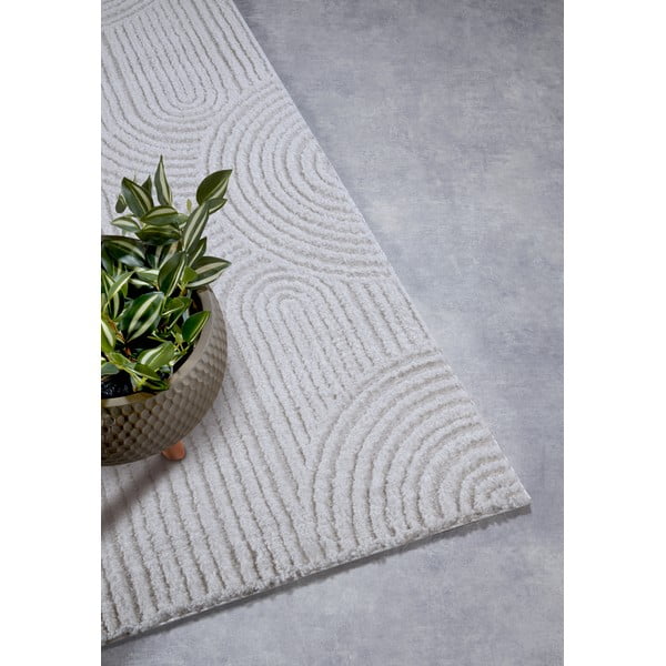 Covor tip traversă crem 80x240 cm Chappe Cream White – Elle Decoration-image-2