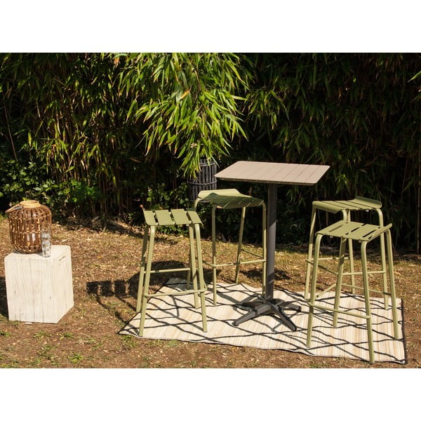 Masă de bar pentru grădină din aluminiu 67x67 cm Spring – Ezeis-image-4