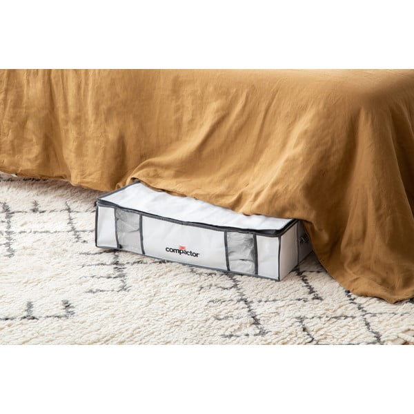 Cutie de depozitare pentru haine din material textil cu vacuum/cu pereți întăriți 65x50x15,5 cm Life – Compactor-image-4