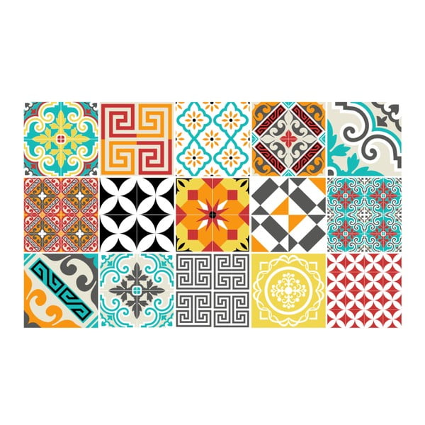 Set 15 autocolante Ambiance Bistro, 20 x 20 cm-image-2