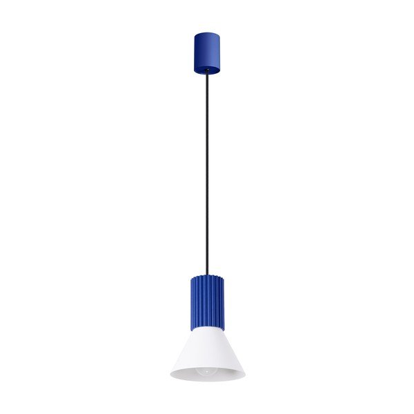 Lustră albastră din metal ø 14 cm Niru – Sollux