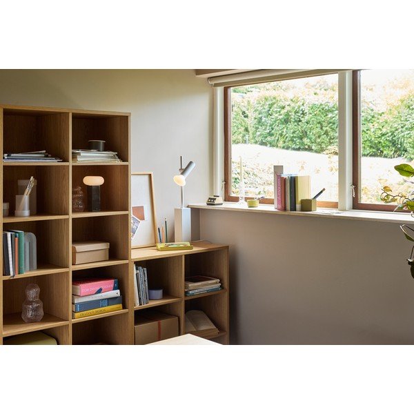 Bibliotecă în culoare naturală cu aspect de lemn de stejar 80x95x30 cm Disco – Hübsch-image-4