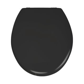 Capac WC din lemn Wenko Prima, 41 x 38 cm, negru mat