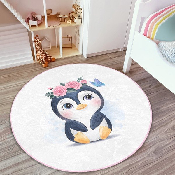 Covor pentru copii alb ø 100 cm Comfort – Mila Home-image-3