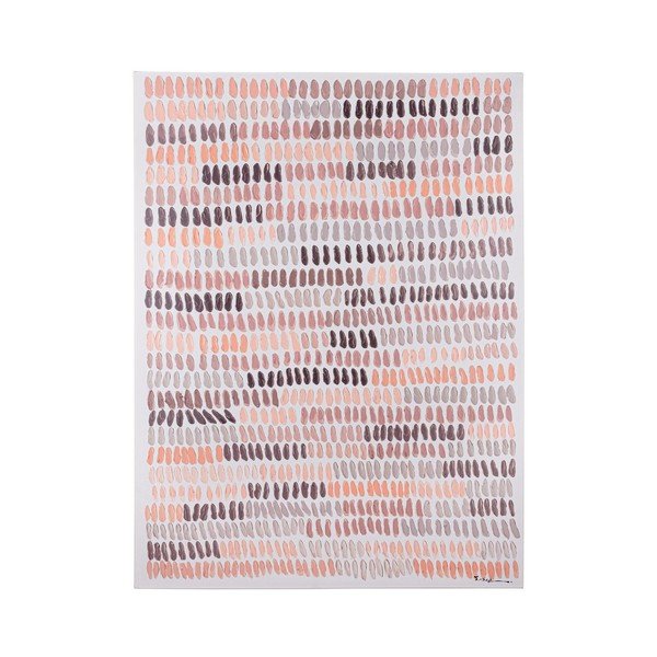 Tablou cu ramă/pe pânză cu elemente pictate manual 90x120 cm Naska – Bizzotto