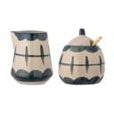 Set zaharniță și latieră din gresie Allium – Bloomingville