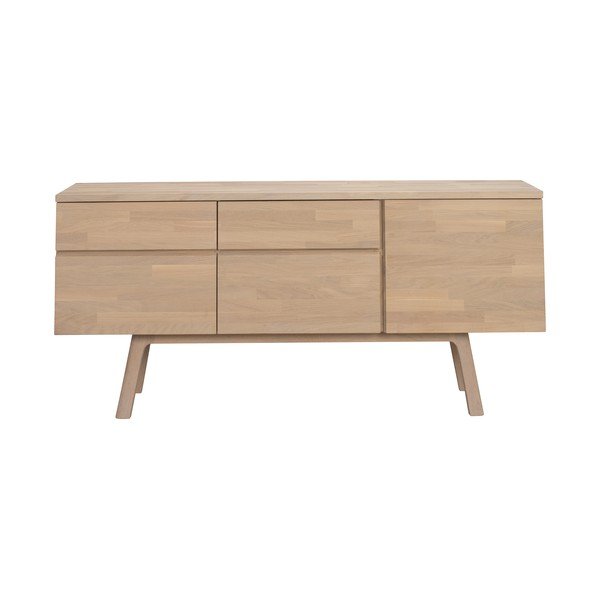 Comodă în culoare naturală deschisă din lemn de stejar 170x77x42 cm Cleardale – Rowico-image-4