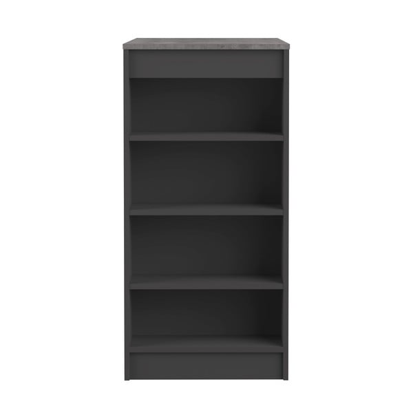 Masă de bar cu blat cu aspect de lemn de beton 50x115 cm Aravis – TemaHome-image-2