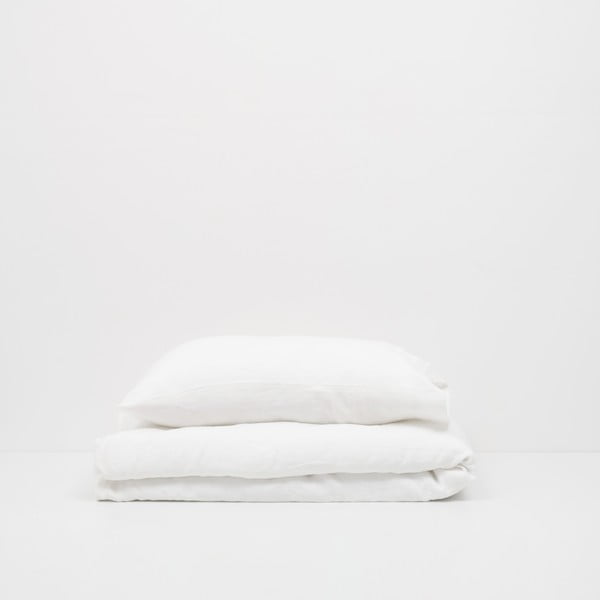 Față de pernă din in pentru copii Linen Tales Nature, 40 x 45 cm, alb-image-1