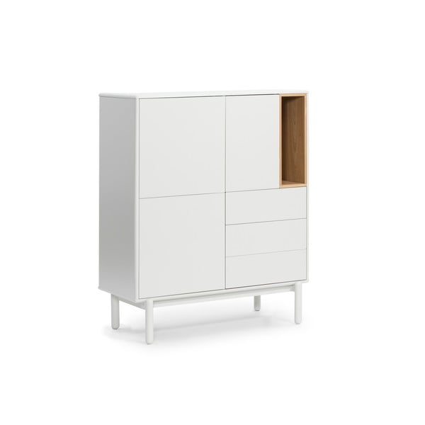 Comodă crem 100x120x40 cm Corvo – Teulat-image-2