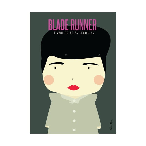 Poster NiñaSilla Blade Runner, 21 x 42 cm