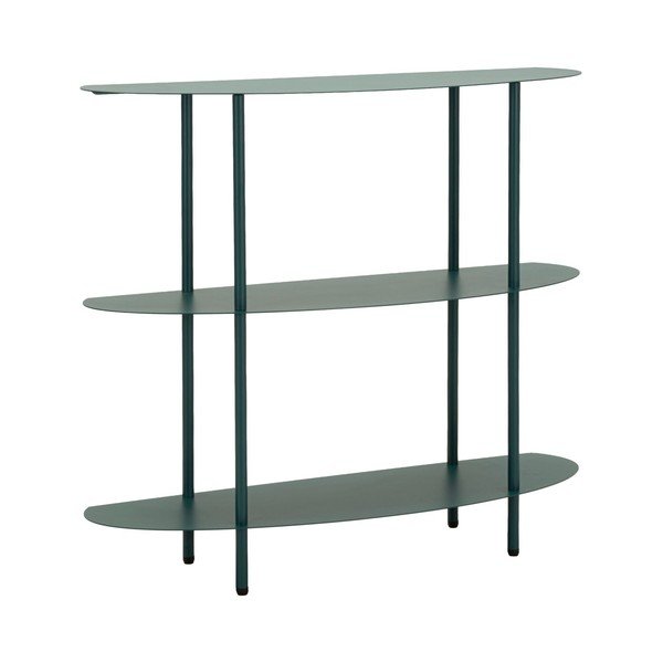 Masă consolă albastru-verde din metal 28x90 cm Saturn – Mauro Ferretti