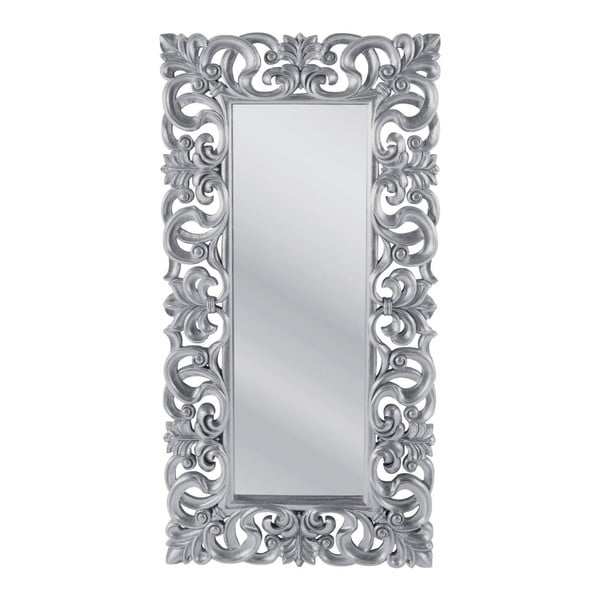 Oglindă Kare Design Baroque, înălțime 180 cm, argintiu