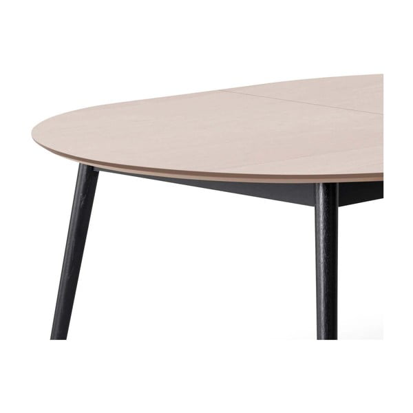 Masă de dining rotundă extensibilă cu blat cu aspect de lemn de stejar ø 135 cm Meza – Hammel Furniture-image-4