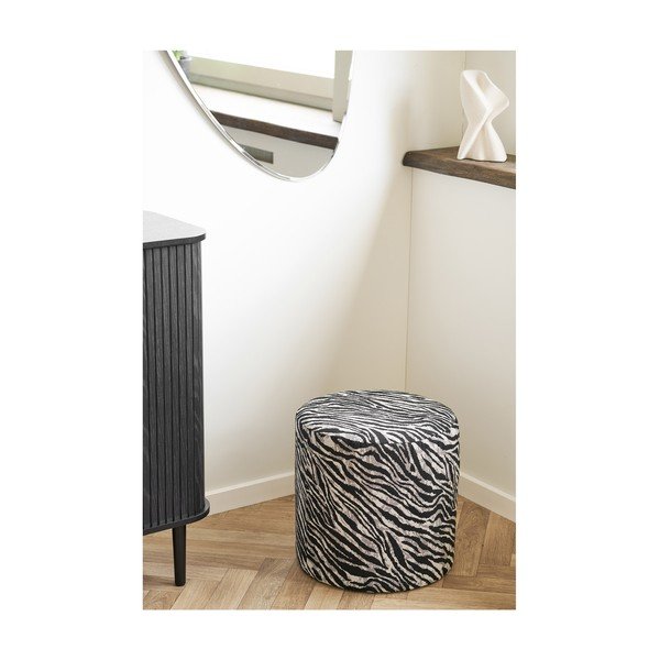 Puf alb-negru Kimberley – House Nordic-image-3