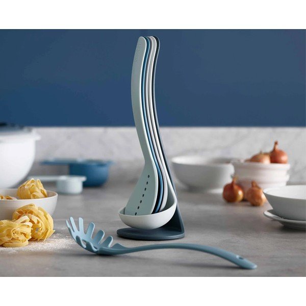 Set 6 ustensile de bucătărie cu suport Joseph Joseph Nest Utensils Plus, albastru-image-1