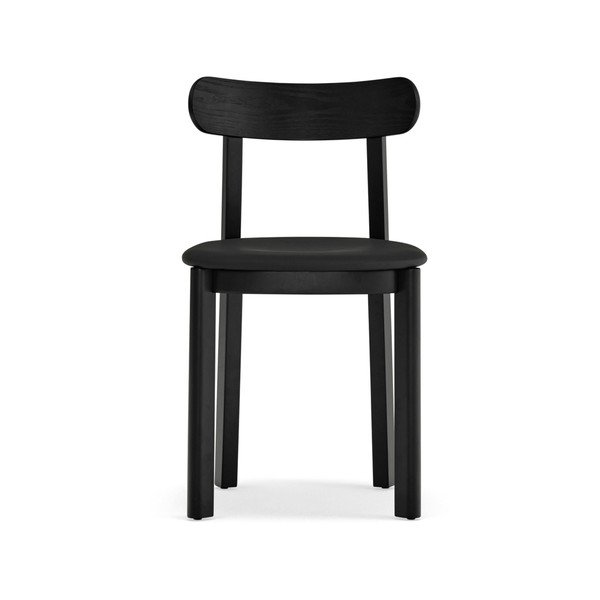 Scaun de dining negru cu aspect de lemn de frasin Nara – Teulat-image-4