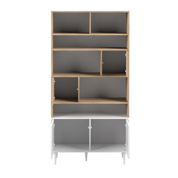 Bibliotecă cu aspect de lemn de stejar TemaHome Horizon-image-2