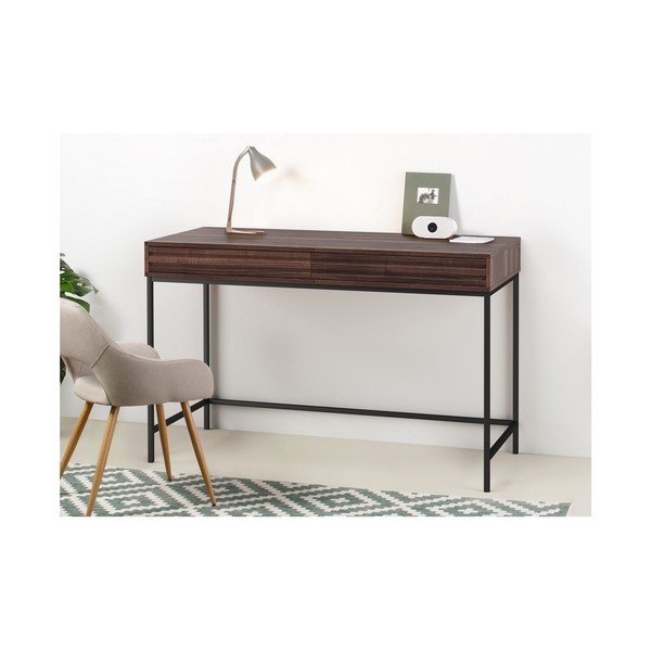 Birou cu blat cu aspect de lemn de nuc 50x120 cm Celine – Støraa-image-4