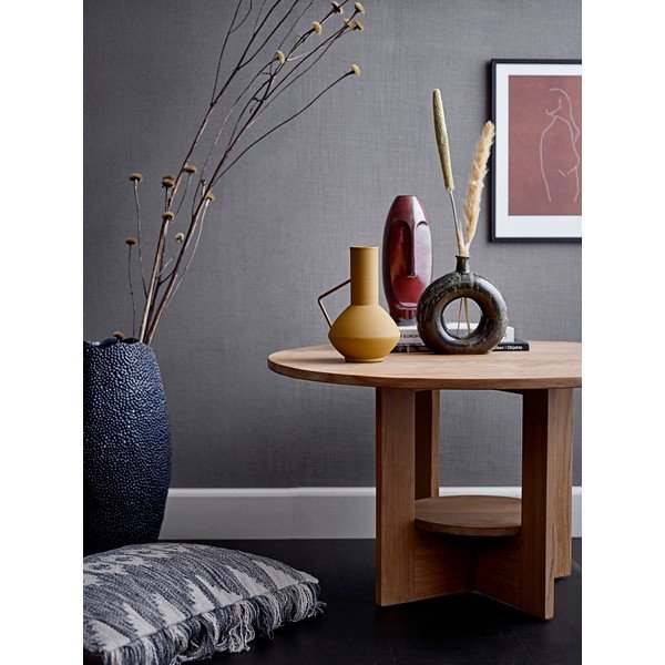 Vază din metal Bloomingville Irine, înălțime 21 cm, galben-image-1