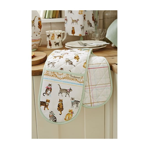 Set 3 prosoape de bucătărie din bumbac Cooksmart ® Cats on Parade-image-3