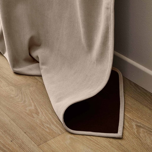 Draperie maro termoizolantă din catifea reiată 140x260 cm Madison – douceur d'intérieur-image-4