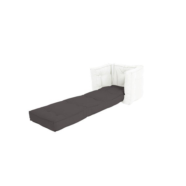 Fotoliu extensibil pentru copii Karup Mini Dice, gri închis-image-1