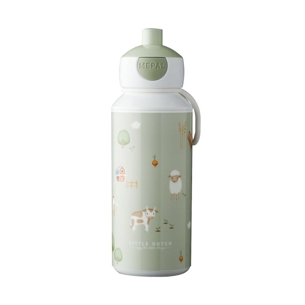Sticlă pentru copii verde-deschis 400 ml Little farm – Mepal