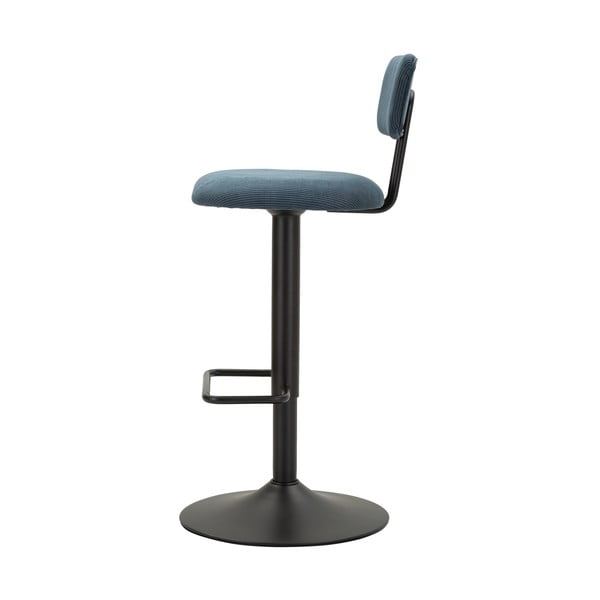 Scaun de bar albastru petrol/negru cu înălțime ajustabilă (înălțime șezut 61 cm) Tina – Mauro Ferretti-image-3