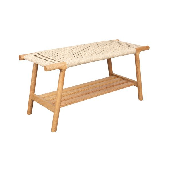 Bancă în culoare naturală deschisă din lemn masiv Kintaro – Dutchbone-image-2