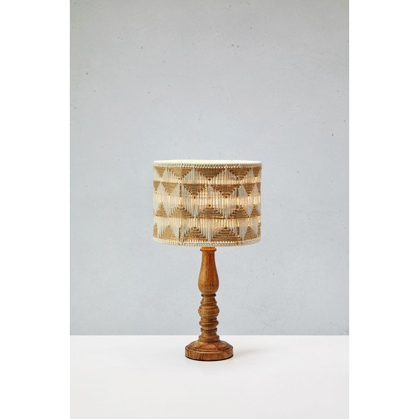 Veioză maro/în culoare naturală cu abajur textil/cu abajur din iută (înălțime 45 cm) Ano – Markslöjd-image-3