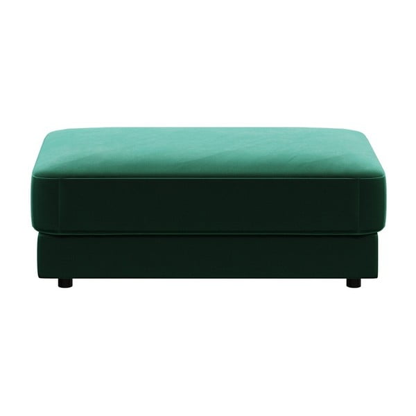 Taburet din catifea devichy Laure, 112 x 60 cm, verde închis