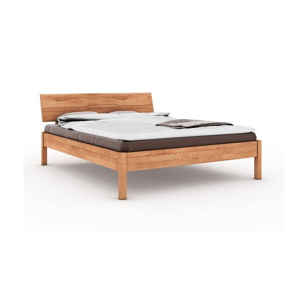 Pat dublu din lemn de fag 140x200 cm Vento - The Beds