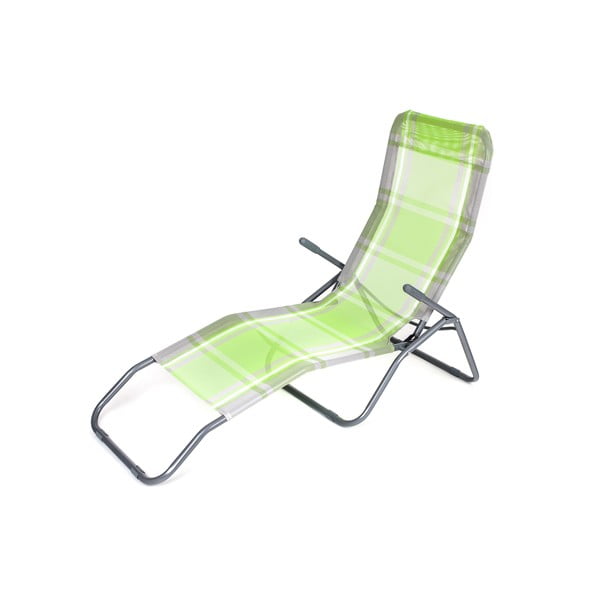 Șezlong de grădină verde din metal – Happy Green