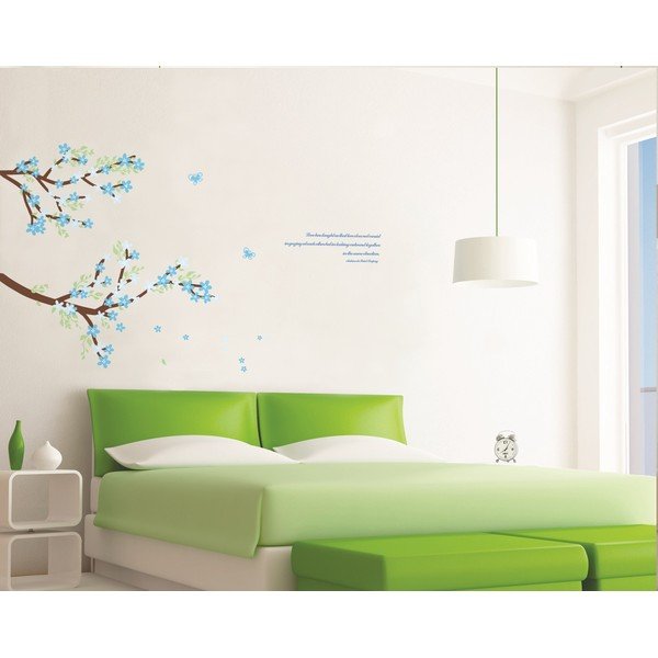 Autocolant Fanastick Blue Leaves Tree-image-1
