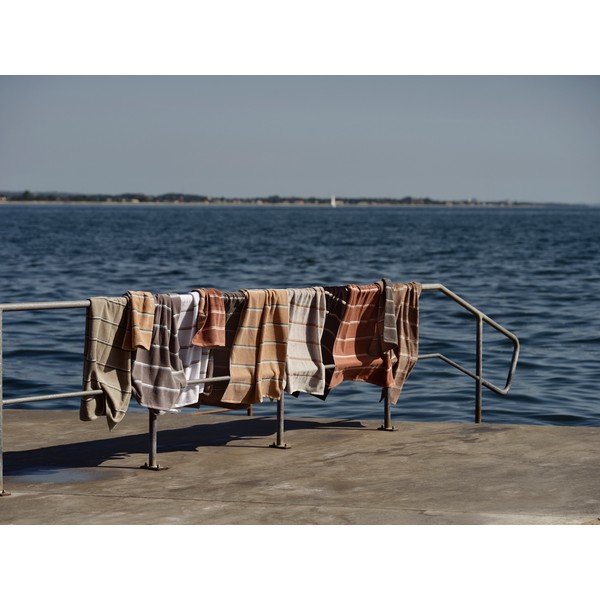 Prosop maro/bej din bumbac 50x100 cm Sauna – Zone-image-2