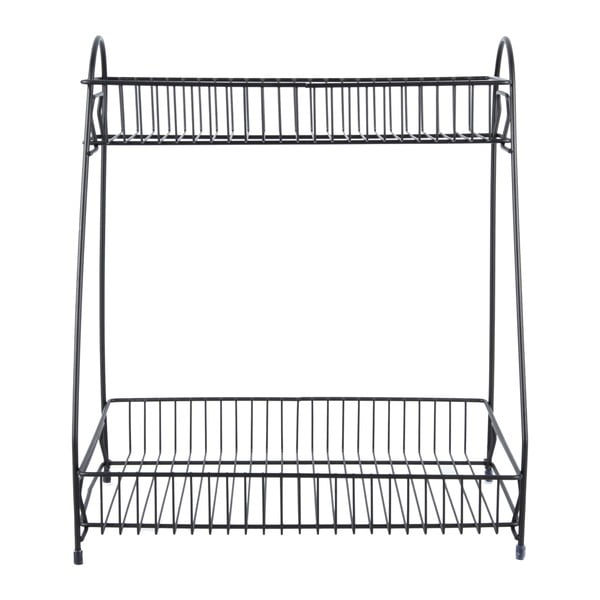Etajeră din metal cu 2 rafturi pentru bucătărie PT LIVING Tidy, negru-image-2