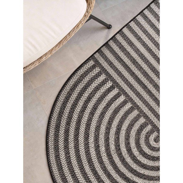 Covor pentru exterior și interior negru/crem 160x230 cm Haringey Woodfield – Ted Baker-image-2