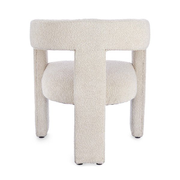 Scaun de living bej cu cotiere tapițat Arabella – Bizzotto-image-4