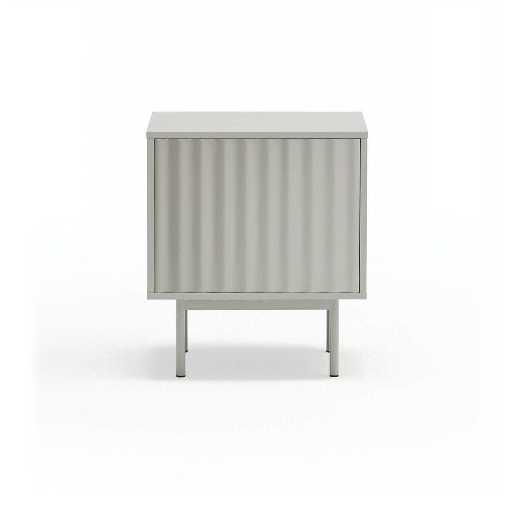 Noptieră gri deschis cu aspect mat Sierra – Teulat