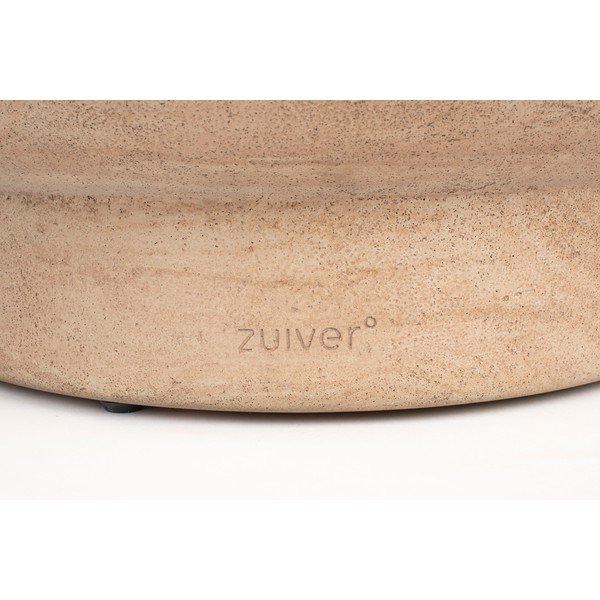 Măsuță de cafea în culoare naturală rotundă cu aspect de piatră ø 80 cm Noble – Zuiver-image-4