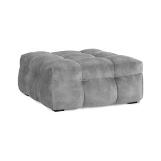 Puf cu tapițerie din catifea Windsor & Co Sofas Vesta, gri