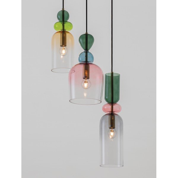 Lustră aurie din sticlă ø 42 cm Murano – Nova Luce-image-1