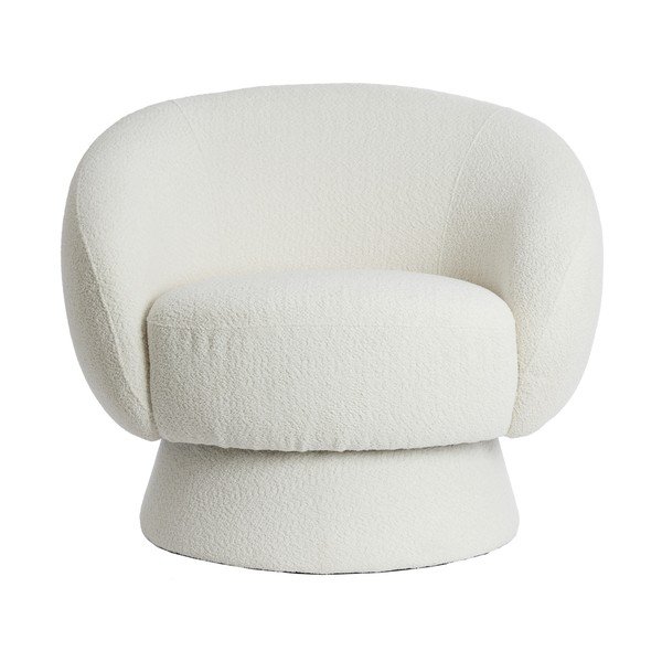 Fotoliu crem cu tapițerie din țesătură bouclé Avoria – Light & Living-image-1