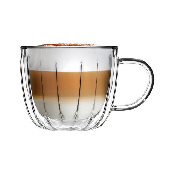 Cești 2 buc. pentru cappuccino din sticlă 350 ml Tulip – Vialli Design-image-4